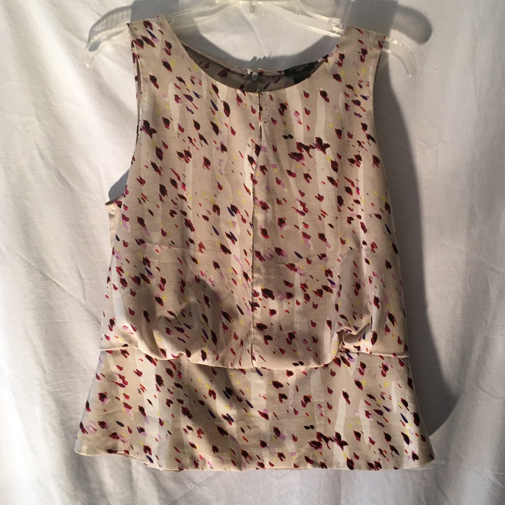 Ann Taylor  Beige Petite 12 Blouse